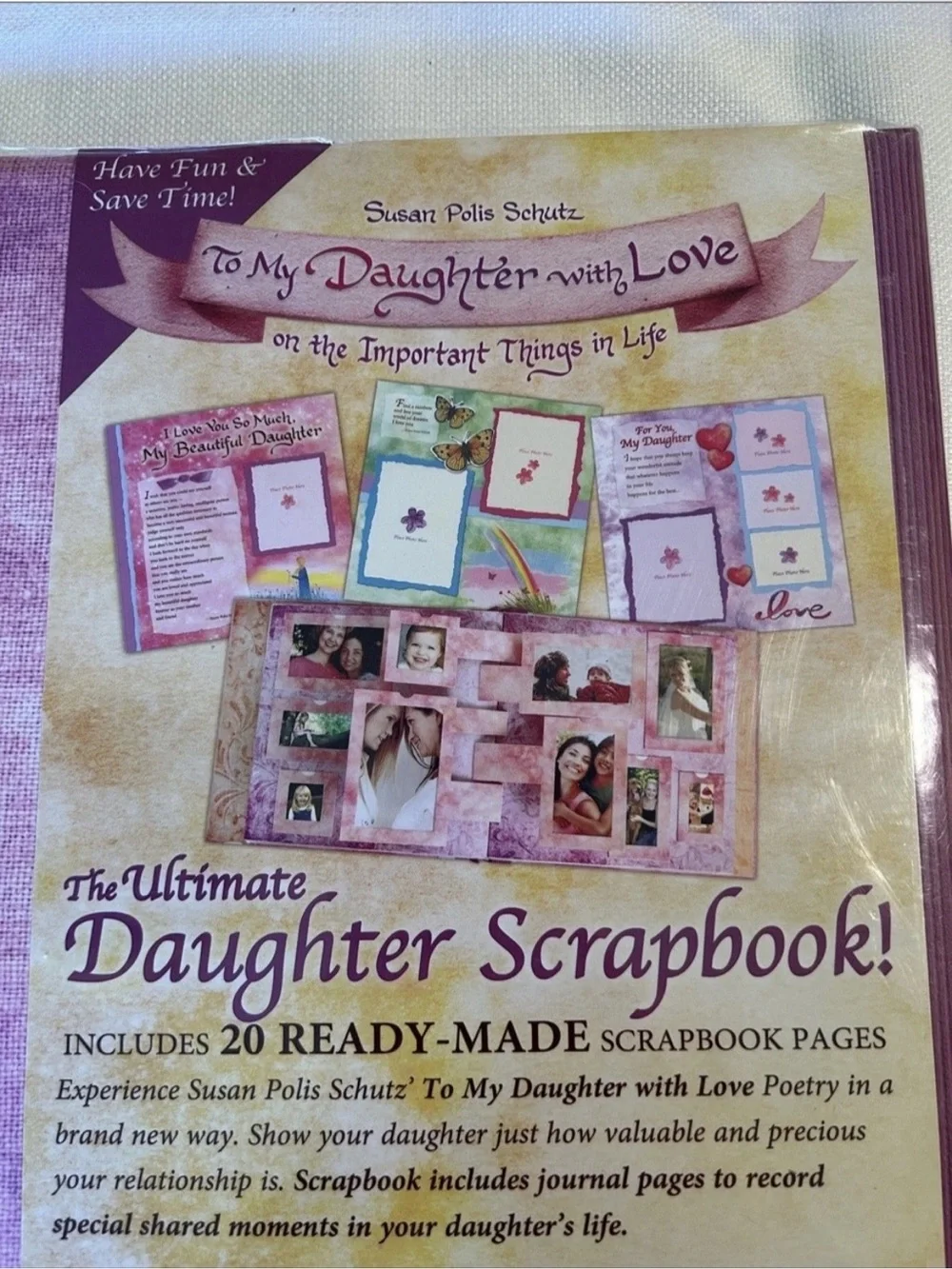 To My Daughter with Love - Pink Keepsake Scrapbook